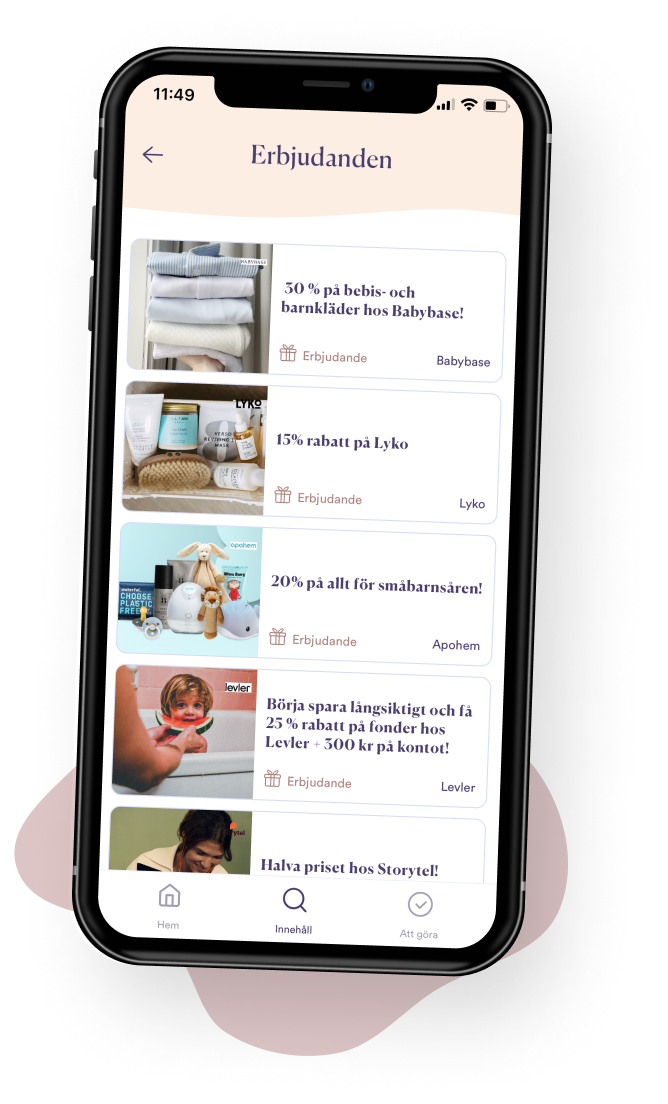 Baby Journey Gravidapp - Erbjudanden